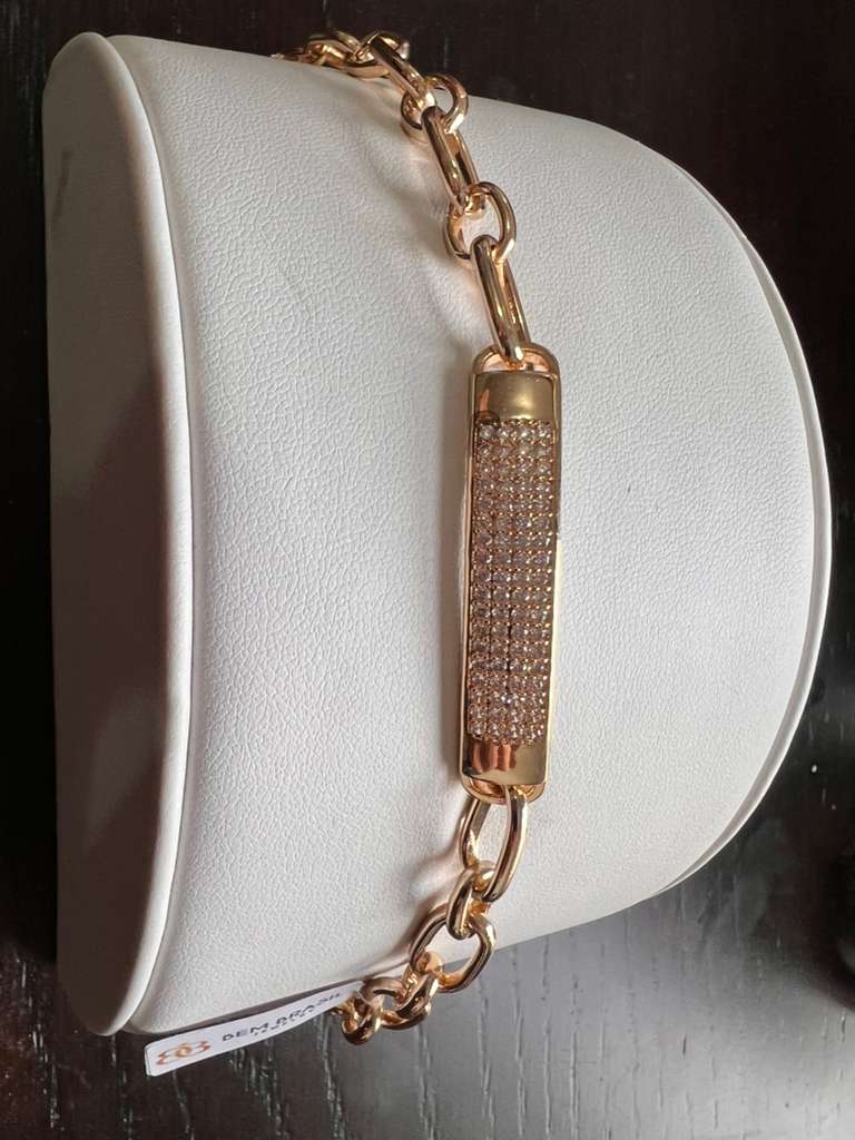 Rolo Pavé ID Bracelet